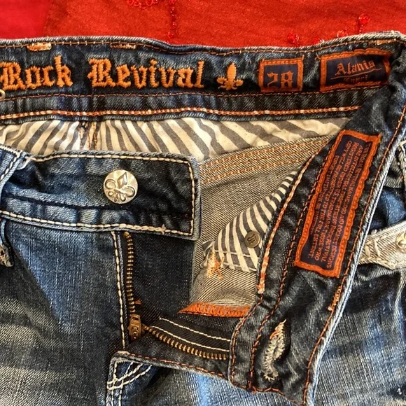 NWOT Rock Revival Alanis capri size 28 - Picture 5 of 6